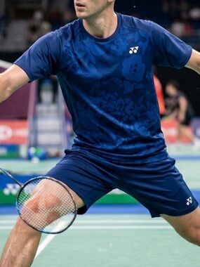 YONEX Blue Performance Jersey Crew Neck with excellent condition